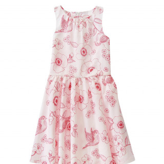 فستان بناتي ماركة كريزي8 - أبيض وأحمر