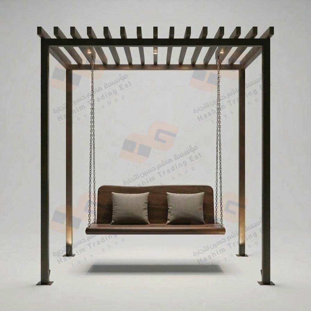 برجولات وأرجوحات حدائق فاخرة | تصميم عصري للمساحات الخارجية