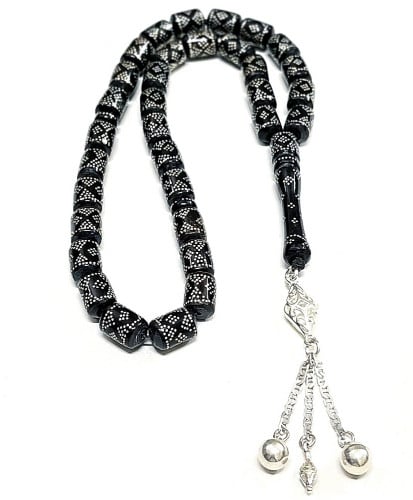 سبح يسر مطعمة بالفضة 469