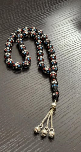 سبح يسر مطعمة فضة 322