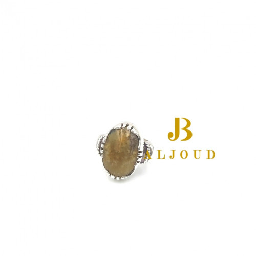 خاتم فضة عيار 925 عقيق يمني T836