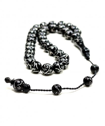 سبح كوك مطعمة فضة 491