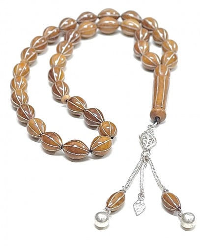 سبح كوك مطعمة فضة كركوشة فضة 480