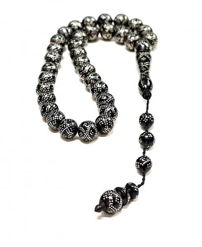 سبح كوك مطعمة فضة 504