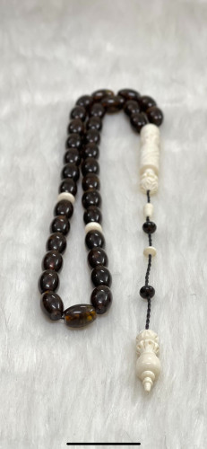 سبح كهرمان روسي مع عاج 376