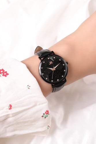 ساعة نسائية ضمان سنه وضد الماء