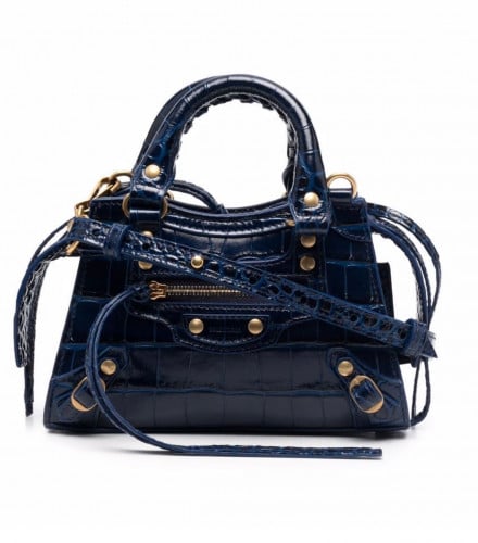 Balenciaga Nano  Classic City crocodile-effect bag