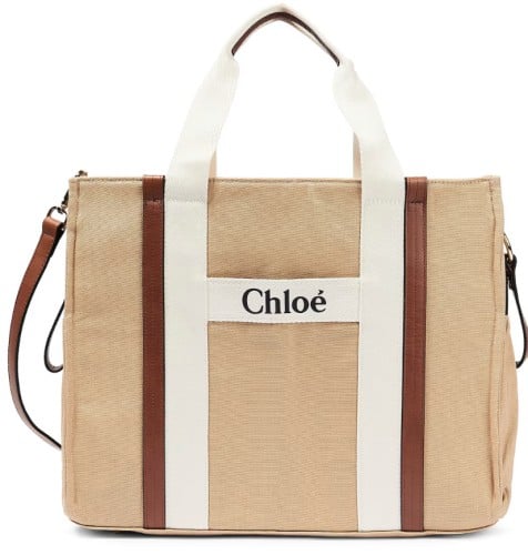 CHLOÉ KIDS Cotton canvas changing bag