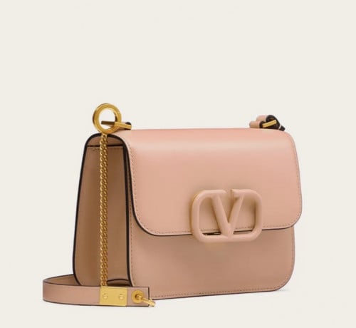 SMALL VSLING SHINY CALFSKIN SHOULDER BAG