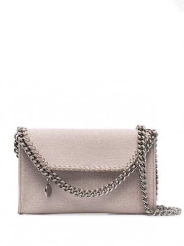 Stella McCartney mini Falabella glitter shoulder bag