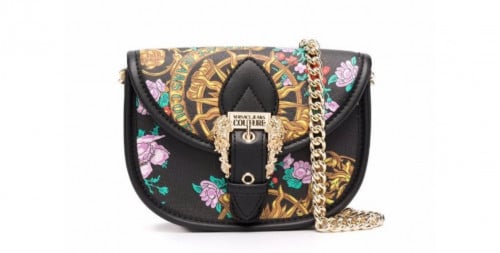 Versace Jeans Couture Sun Flower Garland print crossbody bag