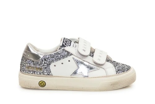 Golden Goose Kids Superstar glitter low-top trainers