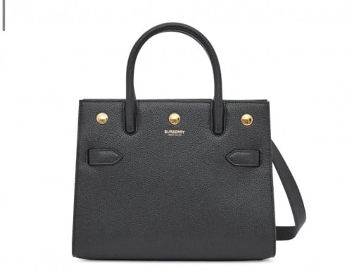 Burberry mini Title top-handle bag