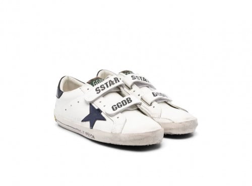 GOLDEN GOOSE KIDS Kids White Leather & Suede Star Superstar Trainers