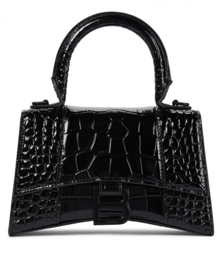 BALENCIAGA Hourglass XS leather tote