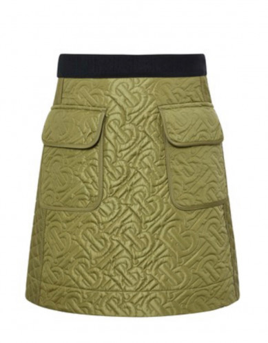 BURBERRY KIDS Girls Green Pocket Skirt