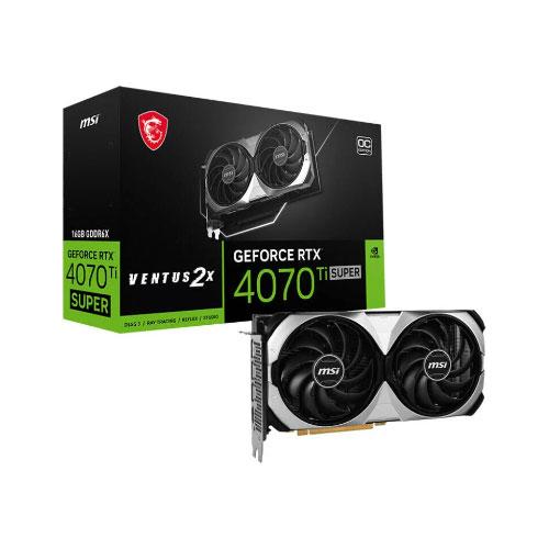 بطاقة رسومات MSI GeForce RTX 4070 Ti SUPER ، ذاكرة...