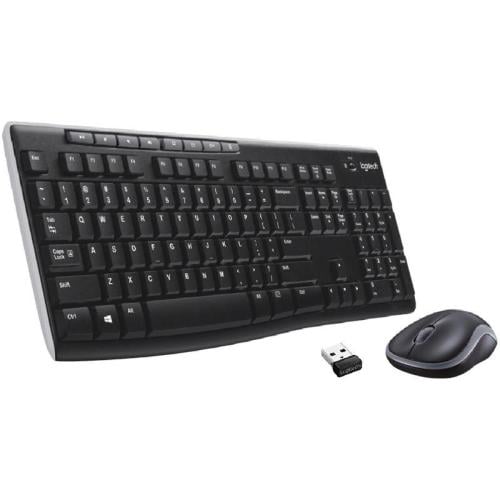 لوحة المفاتيح والماوس اللاسلكية Logitech MK270 لسط...