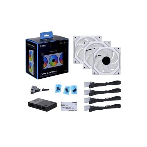 طقم مراوح UNI FAN SL-INFINITY 120 RGB من شركة LIAN...