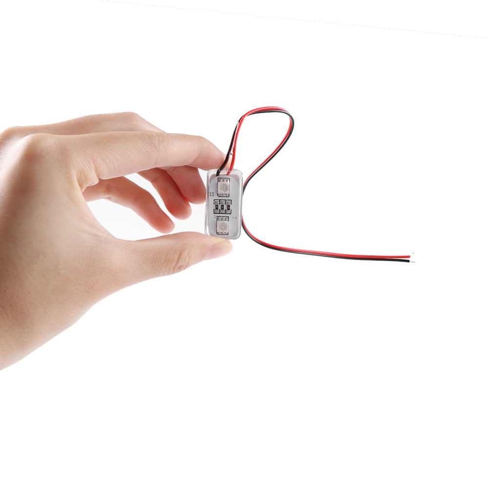 شريحتين اضاءة RGB-LED ملونة للسيارة