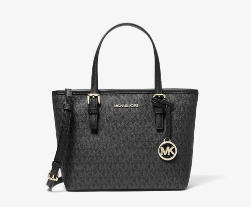 JET SET TRAVEL EXTRA-SMALL LOGO TOP-ZIP TOTE BAG