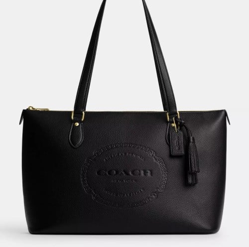 Gallery Tote With Coach Heritage