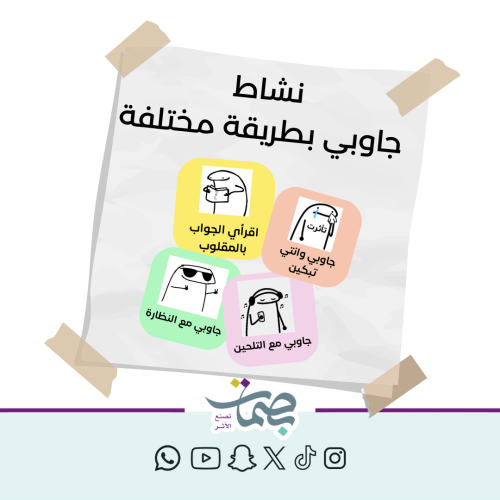 استراتيجية جاوب بطريقة مختلفة