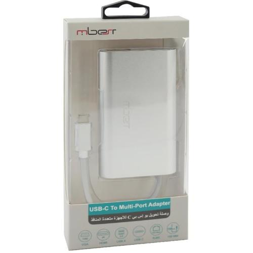 ام بيست - USB‎-‎C الى Multi-Port (HDMI‎/‎VGA/USB/R...