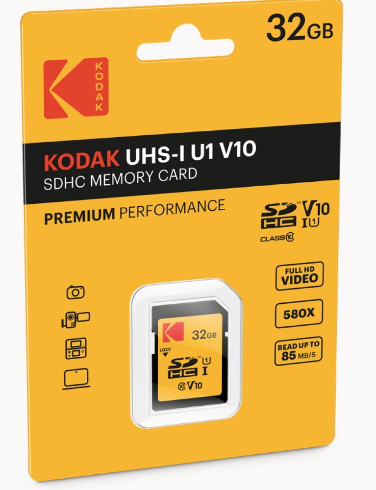 بطاقة كوداك الاصلية ذاكرة مايكرو SD من كوداك 32 جيجا