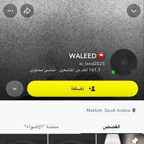 حساب سناب 161 الف مشترك