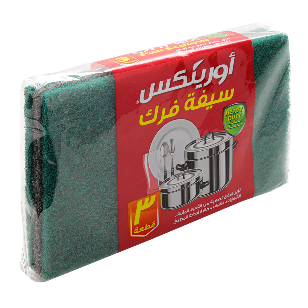 طبلية - جملة | سيفة فرك  للجلي اورنكس EZ CLEAN PAN SCOURER 24/3pcs #042
