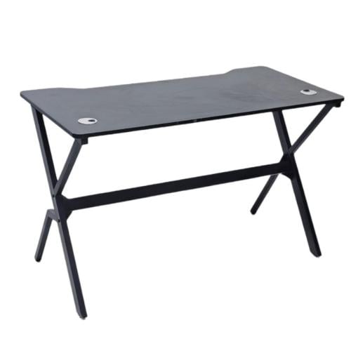 922-مكتب ثابت سطح أسود ميلامين 120*60*73
