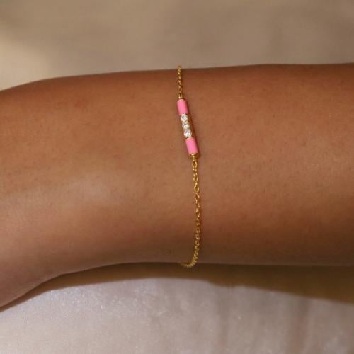 اسورة فضة مطلي ذهب 18K