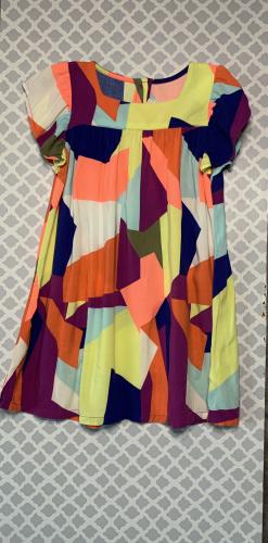 Crazy 8 Geo Multicolor Print Girls Dress Size 5T