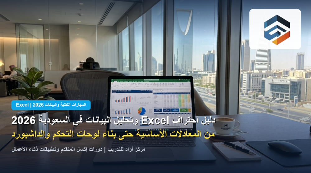 دليل احتراف Excel المتقدم وتحليل البيانات في بيئة الأعمال السعودية 2026: من المعادلات إلى لوحات القيادة (Dashboards)