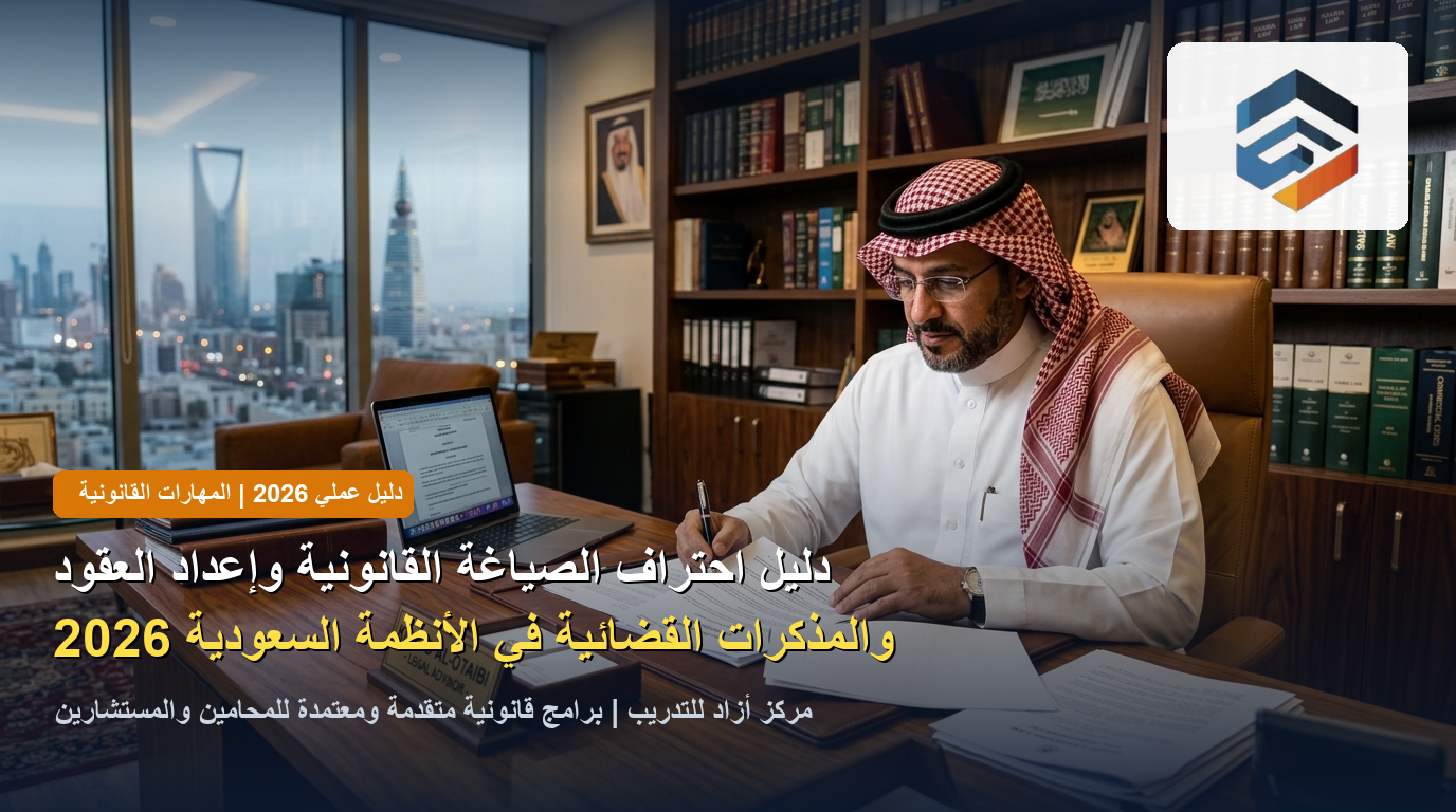 أصول الصياغة القانونية وإعداد العقود والمذكرات في الأنظمة السعودية 2026: دليل الممارس القانوني والمحامي