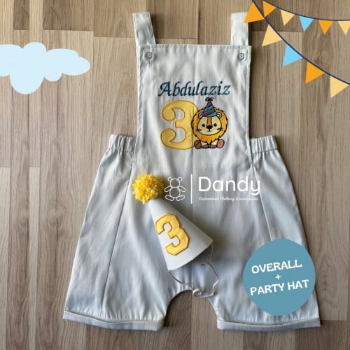 Baby blue Overall Set