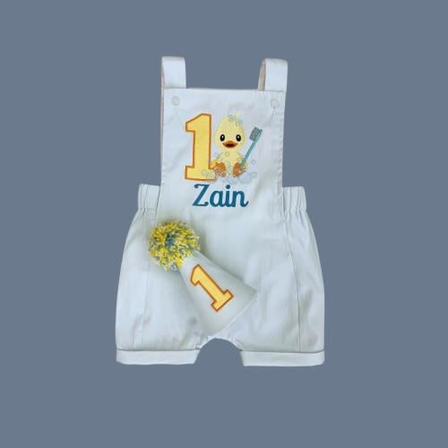 Baby blue Overall Set