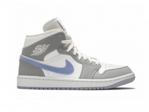 Air Jordan 1 Mid Wolf Grey Aluminum