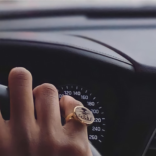 خاتم رجالي مع (شعار المملكه)