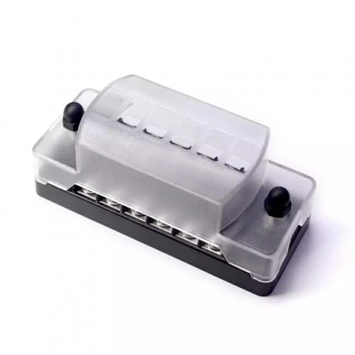 علبة فيوزات مع موزع سالب 6 منافذ