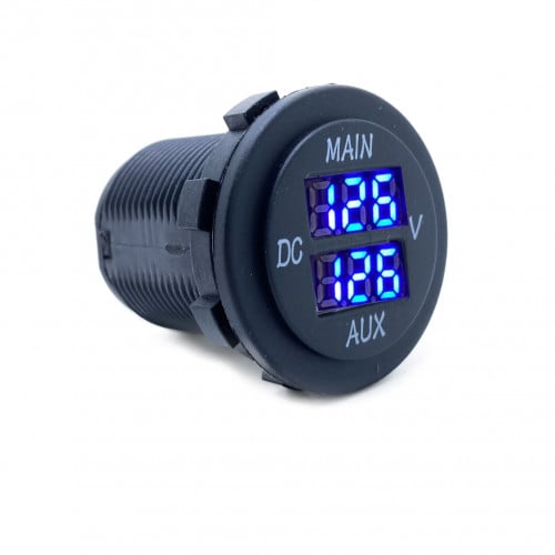 قارئ فولت بطاريتين دائري