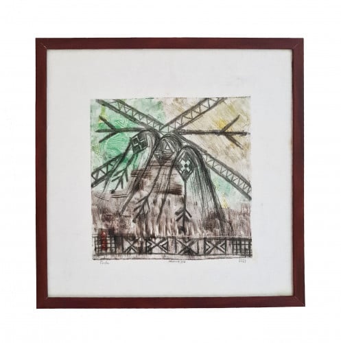 لوحة طبعة فنية | Monotype print
