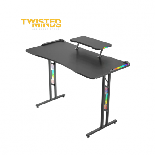 Twisted Minds T Shaped RGB Double Top Gaming Desk