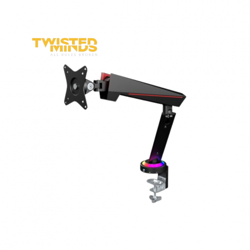 Twisted Minds Single Monitor Arm With USB + RGB