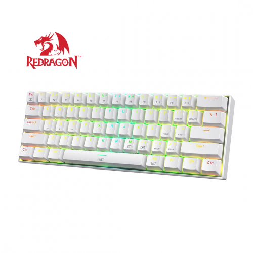 Redragon K630 Dragonborn RGB Wired Mechanical Gaming Keyboard, White