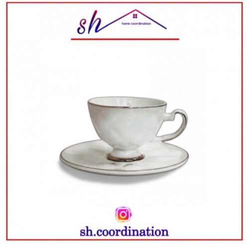 كوب سيراميك لون أبيض