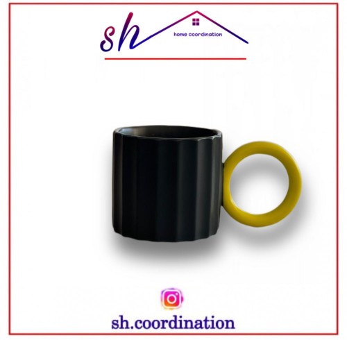 كوب سيراميك لون كحلي