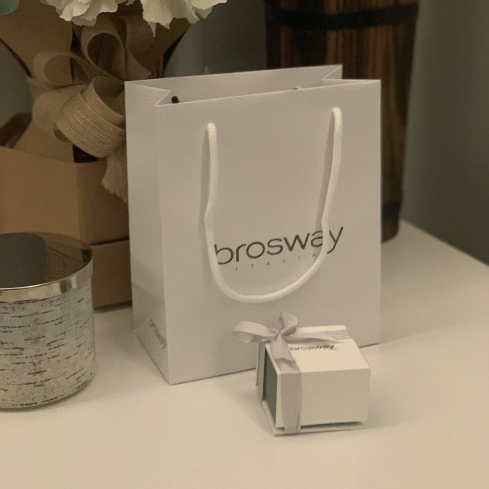 كبك فضي مع أسود من براند Brosway