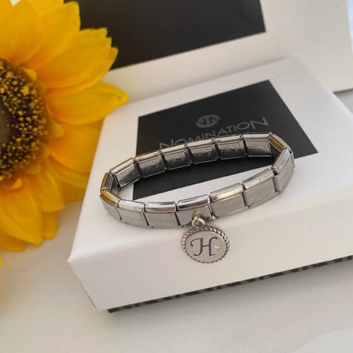 Stainless Steel Shiny Heart Base Bracelet Compatible with all 9mm Daisy  Italian Style Charm Bracelets  Amazoncouk Fashion